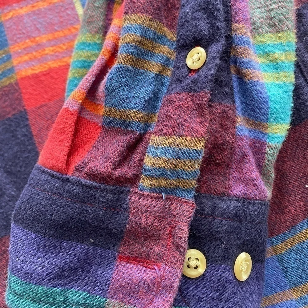 Peterborough Row rare vintage flannel size Large